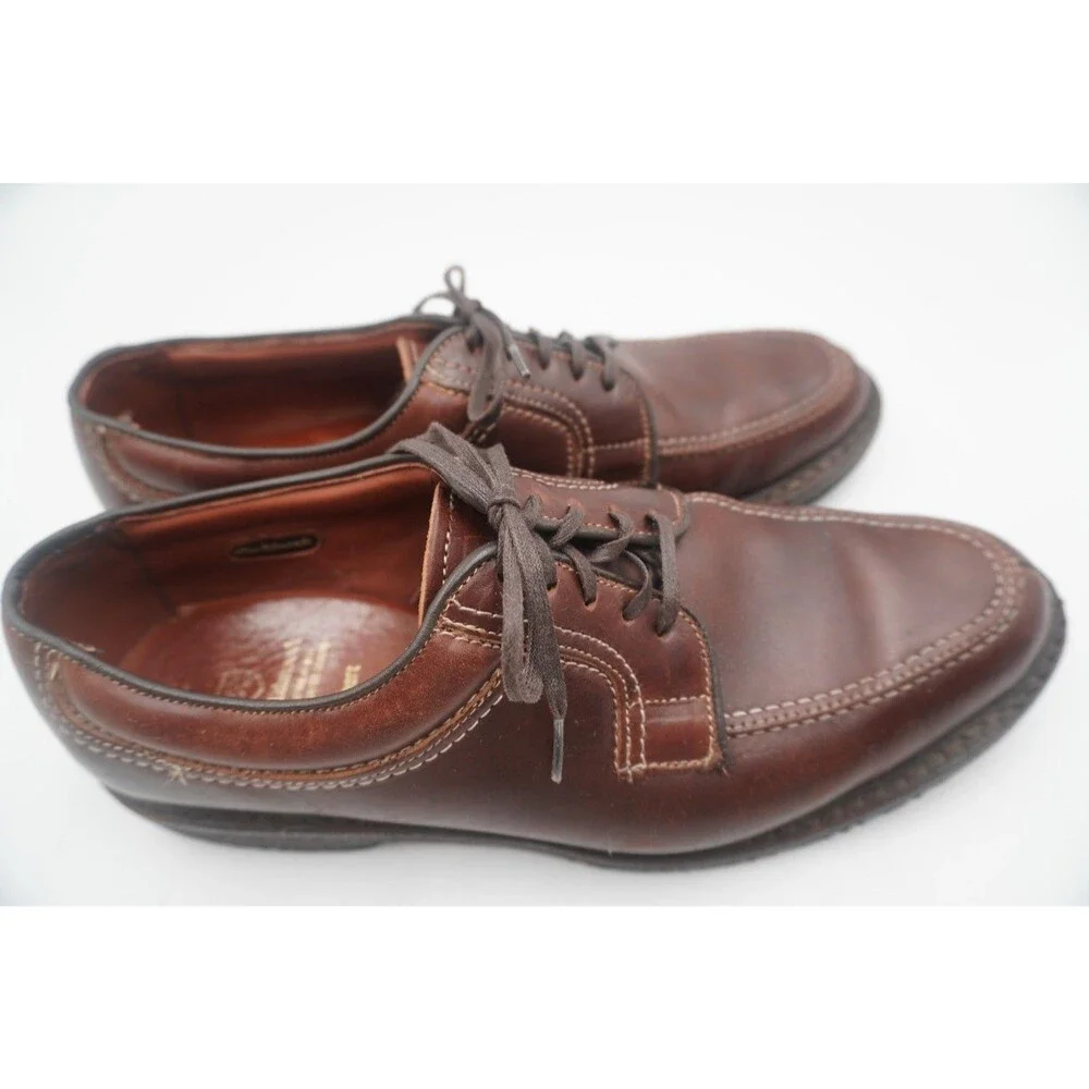 Allen Edmonds Men Wilbert Oxford Split Toe Shoe 1930 Brown 10 D Handcrafted USA